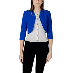 Morgan De Toi Blue Polyester Sweater - Bolero Jackets