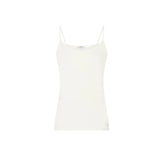 Morgan De Toi Cream Cotton Tank Top - IT40|S - Tank Tops