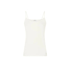 Morgan De Toi Cream Cotton Tank Top - IT40|S - Tank Tops