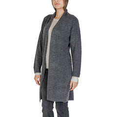 Morgan De Toi Gray Polyester Cardigan - Cardigans