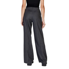 Morgan De Toi Gray Polyester Pant - IT40|S - Trousers