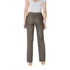 Morgan De Toi Green Cotton Pant - Trousers
