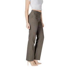 Morgan De Toi Green Cotton Pant - Trousers