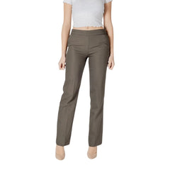 Morgan De Toi Green Cotton Pant - Trousers