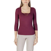 Morgan De Toi Purple Viscose Long Sleeve - IT40|S - T-Shirts