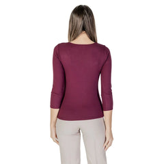 Morgan De Toi Purple Viscose Long Sleeve - IT40|S - T-Shirts
