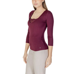 Morgan De Toi Purple Viscose Long Sleeve - IT40|S - T-Shirts