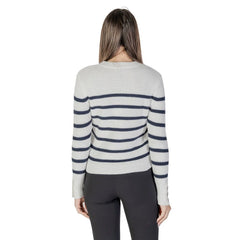 Morgan De Toi White Cotton Sweater - Sweaters
