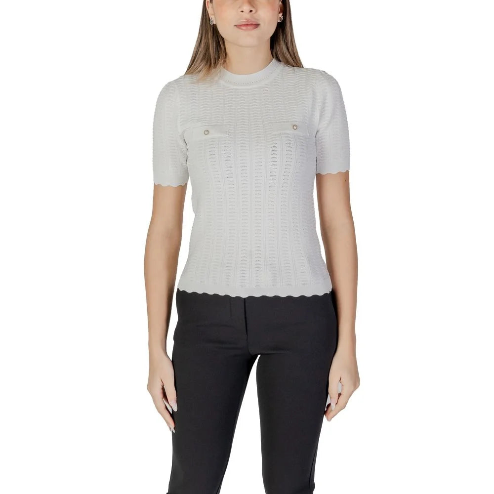 Morgan De Toi White Recycled Polyester Sweater - Sweaters