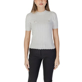 Morgan De Toi White Recycled Polyester Sweater - Sweaters