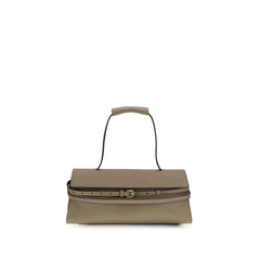 Moschino Beige Calf Leather Bos Taurus Handbag