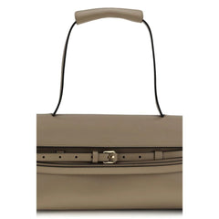 Moschino Beige Calf Leather Bos Taurus Handbag