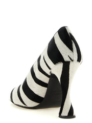 Moschino Bicolor Calfskin High Heel Pumps