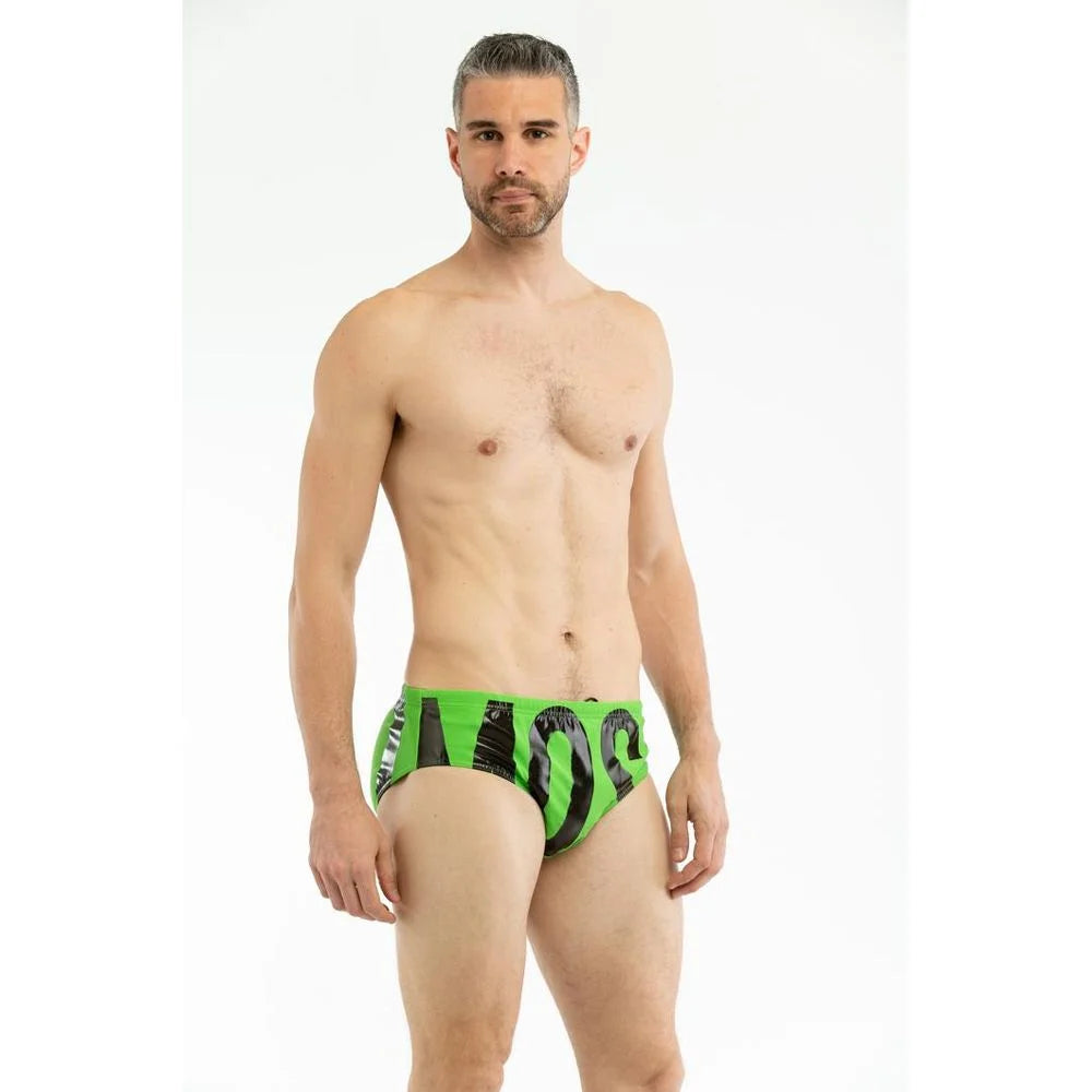 Moschino Bicolor Polyamide Swim Briefs - XL