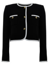 Moschino Bicolor Viscose Full-Length Jacket - IT44