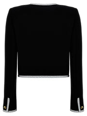 Moschino Bicolor Viscose Full-Length Jacket - IT44