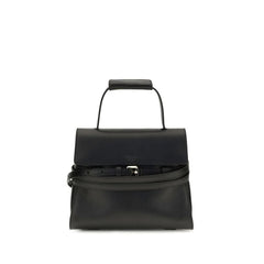 Moschino Black Calf Leather Bos Taurus Shoulder Bag