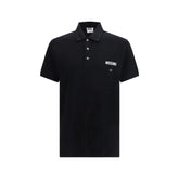 Moschino Black Cotton Polo Shirt