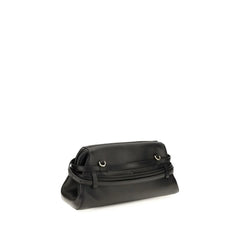 Moschino Black Goatskin Shoulder Bag
