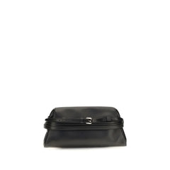 Moschino Black Goatskin Shoulder Bag