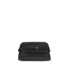 Moschino Black Goatskin Shoulder Bag