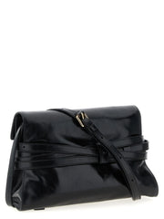 Moschino Black Leather Crossbody Bag