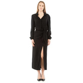 Moschino Black Marabou Casual Dress - IT40