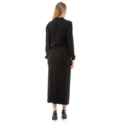 Moschino Black Marabou Casual Dress - IT40