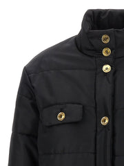 Moschino Black Polyamide Full-Length Jacket - IT44