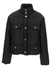 Moschino Black Polyamide Full-Length Jacket - IT44