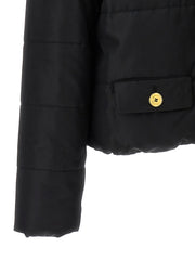 Moschino Black Polyamide Full-Length Jacket - IT44