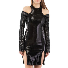 Moschino Black Polyester Cocktail Dress - IT40