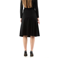 Moschino Black Polyester Midi Skirt - IT40