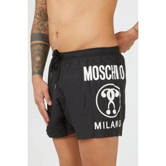 Moschino Black Polyester Swim Shorts - S
