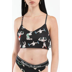 Moschino Black Polyester Tank Tops