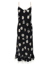Moschino Schwarzes Midikleid aus Seide - IT42