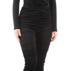 Moschino Black Viscose Casual Pants