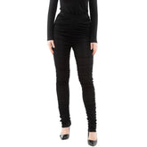 Moschino Black Viscose Casual Pants