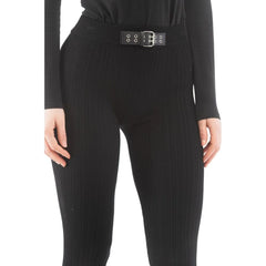 Moschino Black Viscose Skinny Pants - S