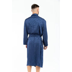 Moschino Blue Acetate Robe - M
