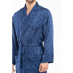 Moschino Blue Acetate Robe - M