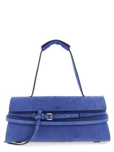 Sac bandoulière en veau bleu Moschino
