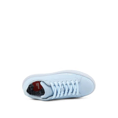 Moschino Blue Leather Low Top Sneakers - EU36/US6