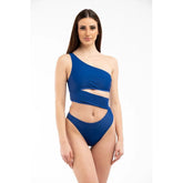Moschino Blue Polyamide One-Piece Swimsuit - S