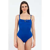 Moschino Blue Polyamide One-Piece Swimsuit - S