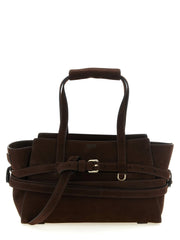 Moschino Brown Calfskin Handbag