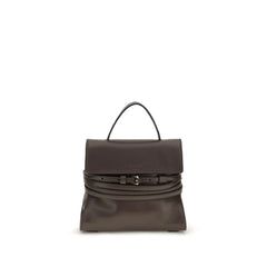 Moschino Brown Goatskin Shoulder Bag