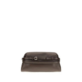 Moschino Brown Goatskin Shoulder Bag