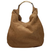 Moschino Brown Leather Shoulder Bag