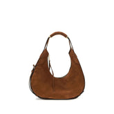 Moschino Brown Suede Leather Shoulder Bag